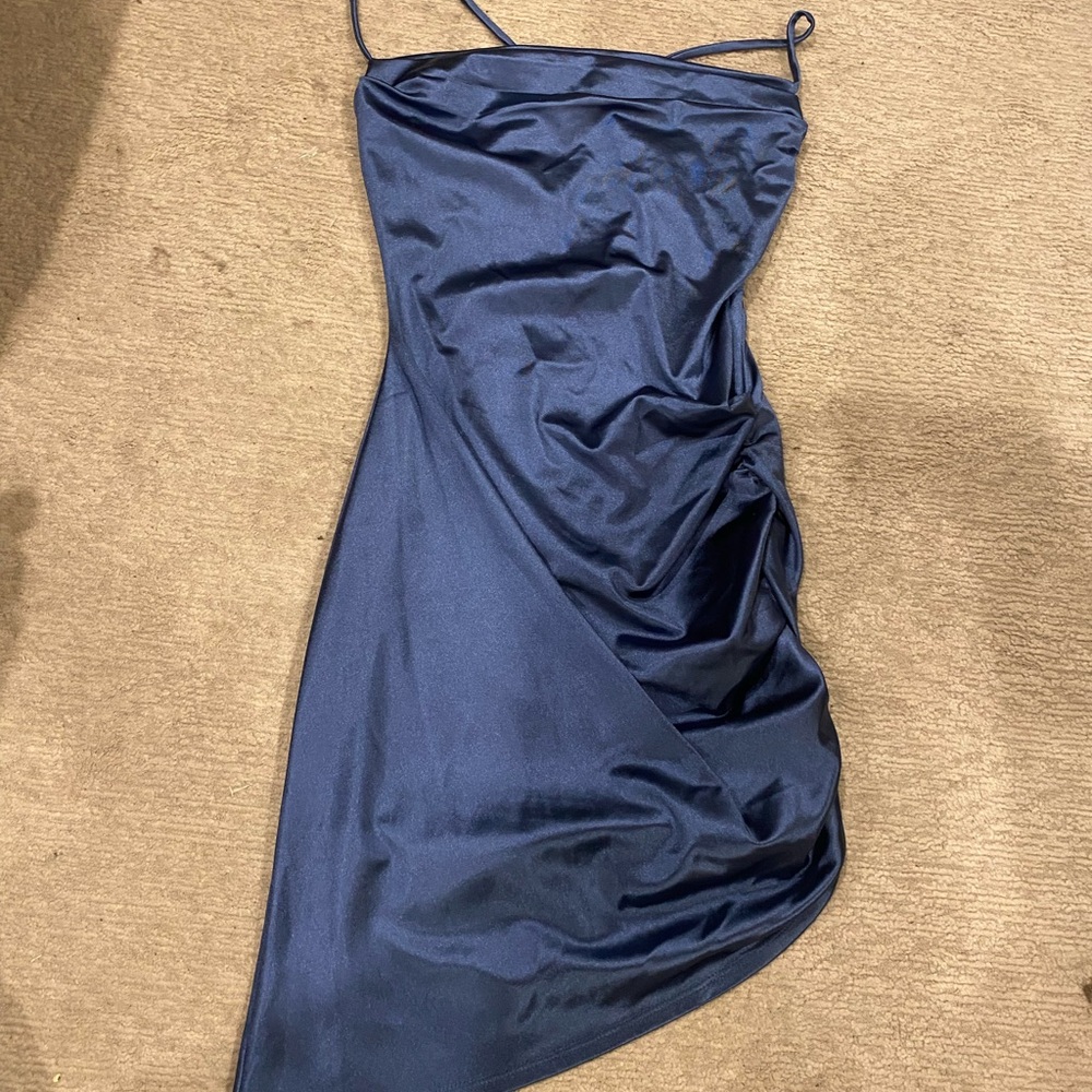 Elegant Navy Blue Dress - Picture 1 of 3